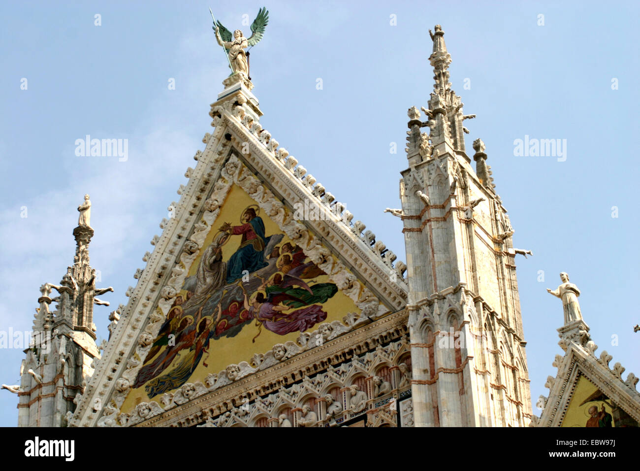 cathedral of Santa Maria dell Assunta in Siena, Italy, Tuscany Stock Photo