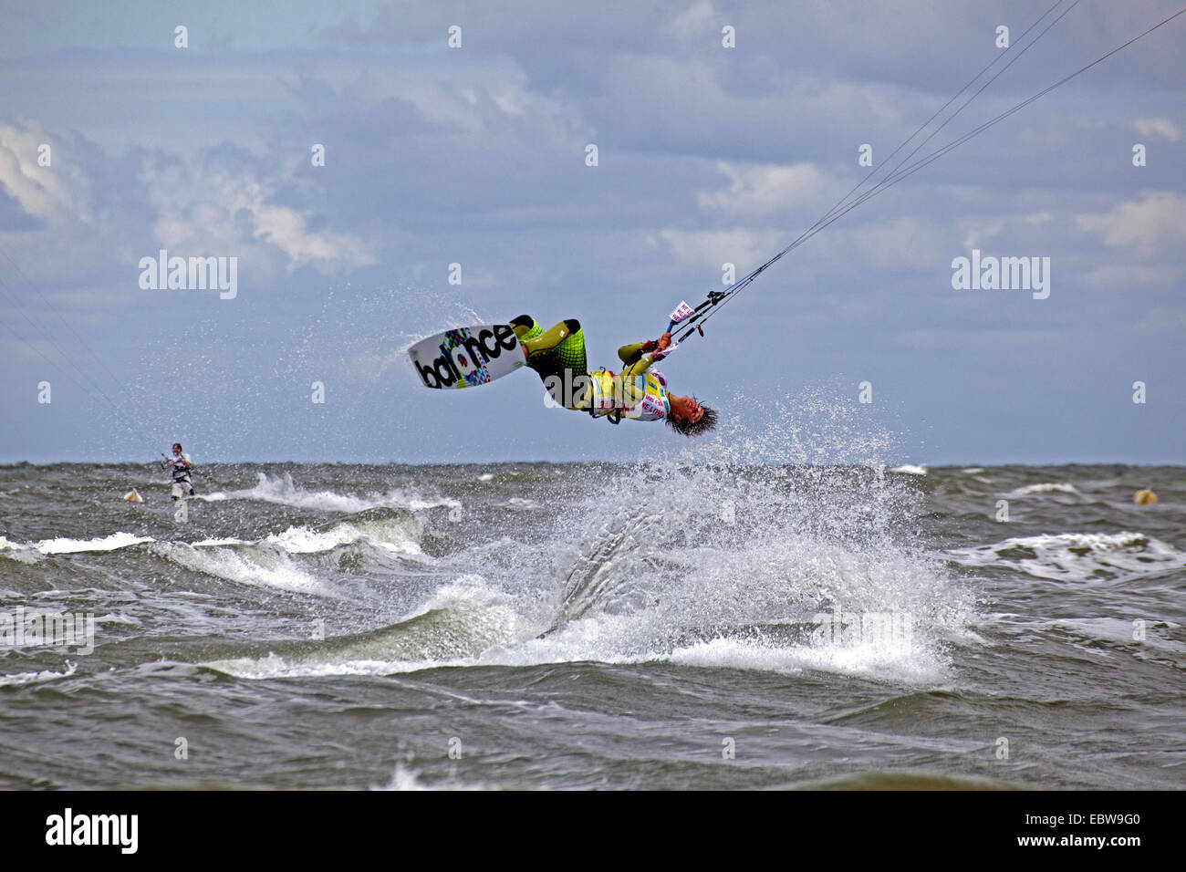 jumping kitesurfer, Kitesurf World Cup, Germany, SchleswigHolstein, St