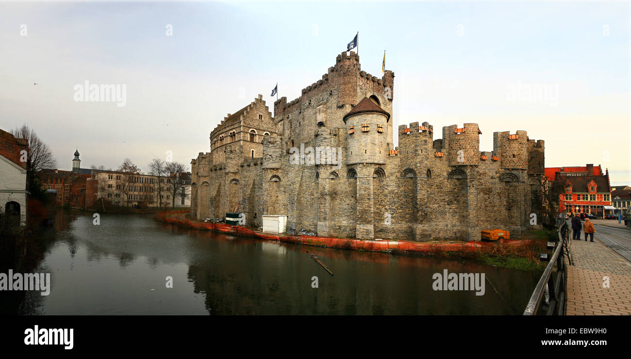 Gravenstein castle, Belgium, Ostflandern, Gent Stock Photo