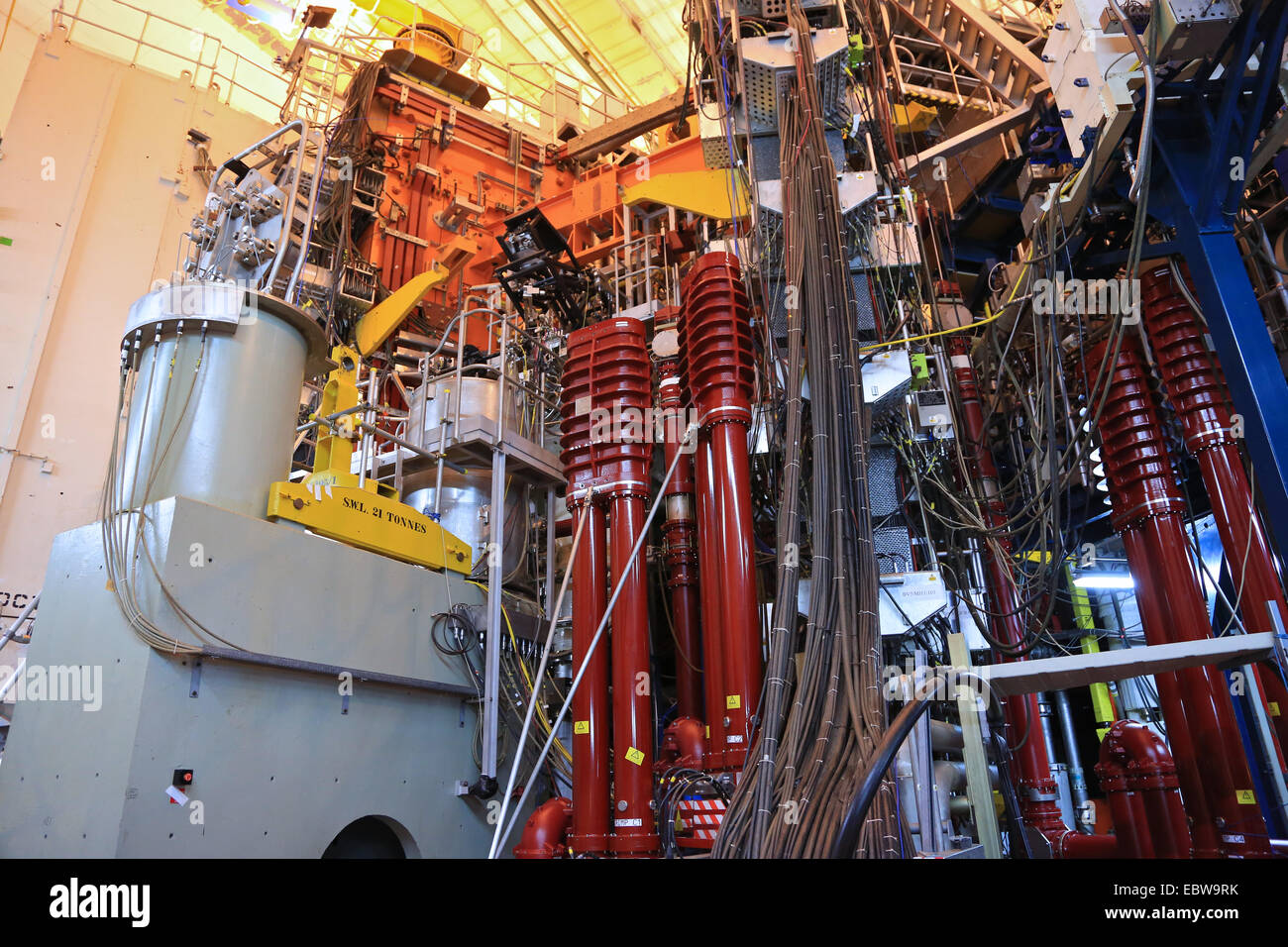 The JET (Tokamak)device, is the world's largest and most powerful