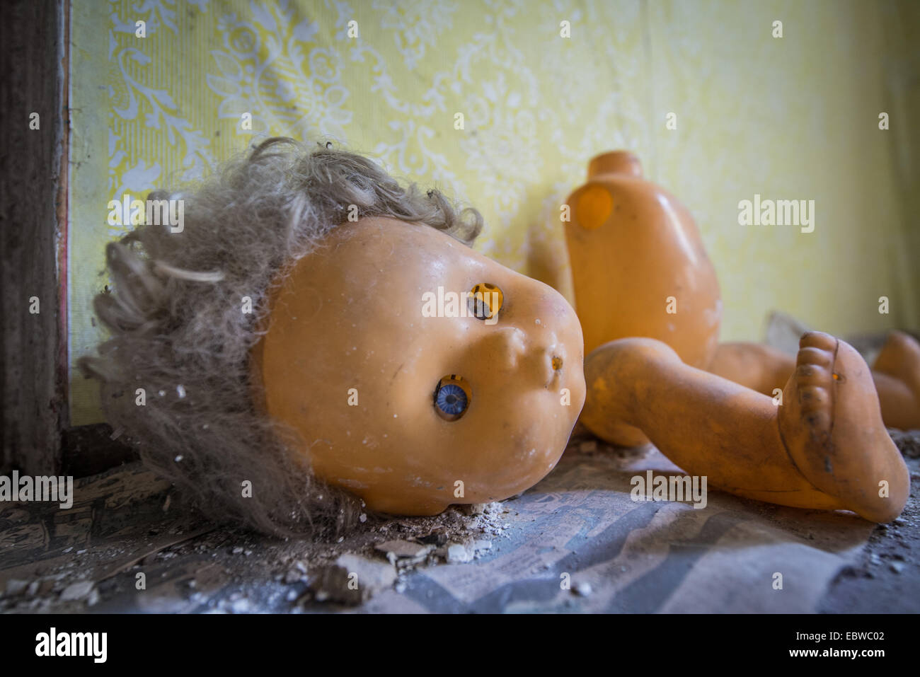 old wooden doll