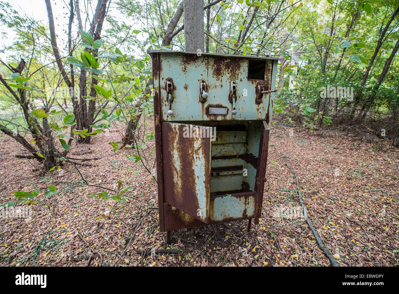 electric box near former radioecological laboratory (fish farm before