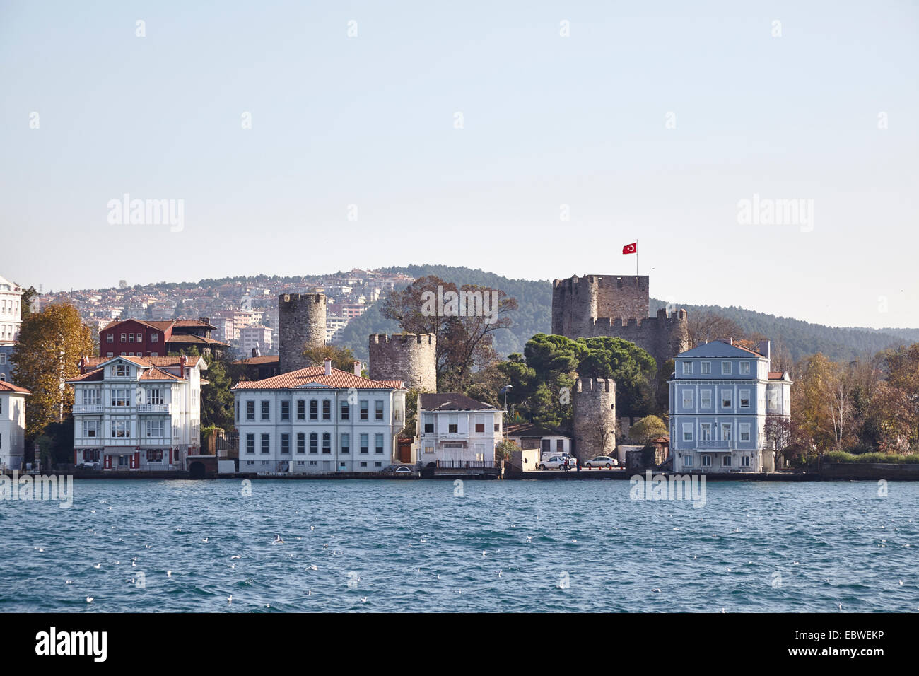 Anatolian Castle on the Bosphorus strait Asia side Istanbul Stock Photo