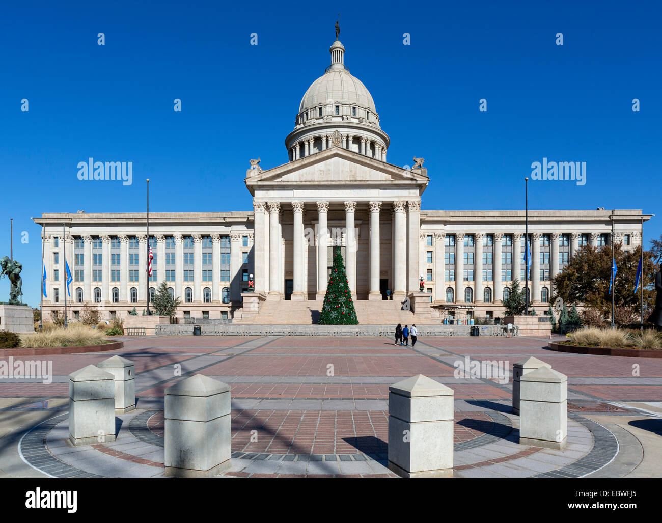 The Oklahoma State Capitol, Oklahoma City, OK, USA Stock Photo
