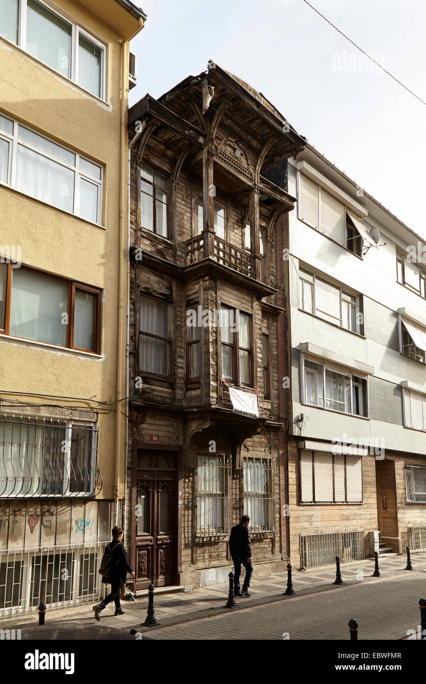 Old house for sale on Asian side of Istanbul Stock Photo