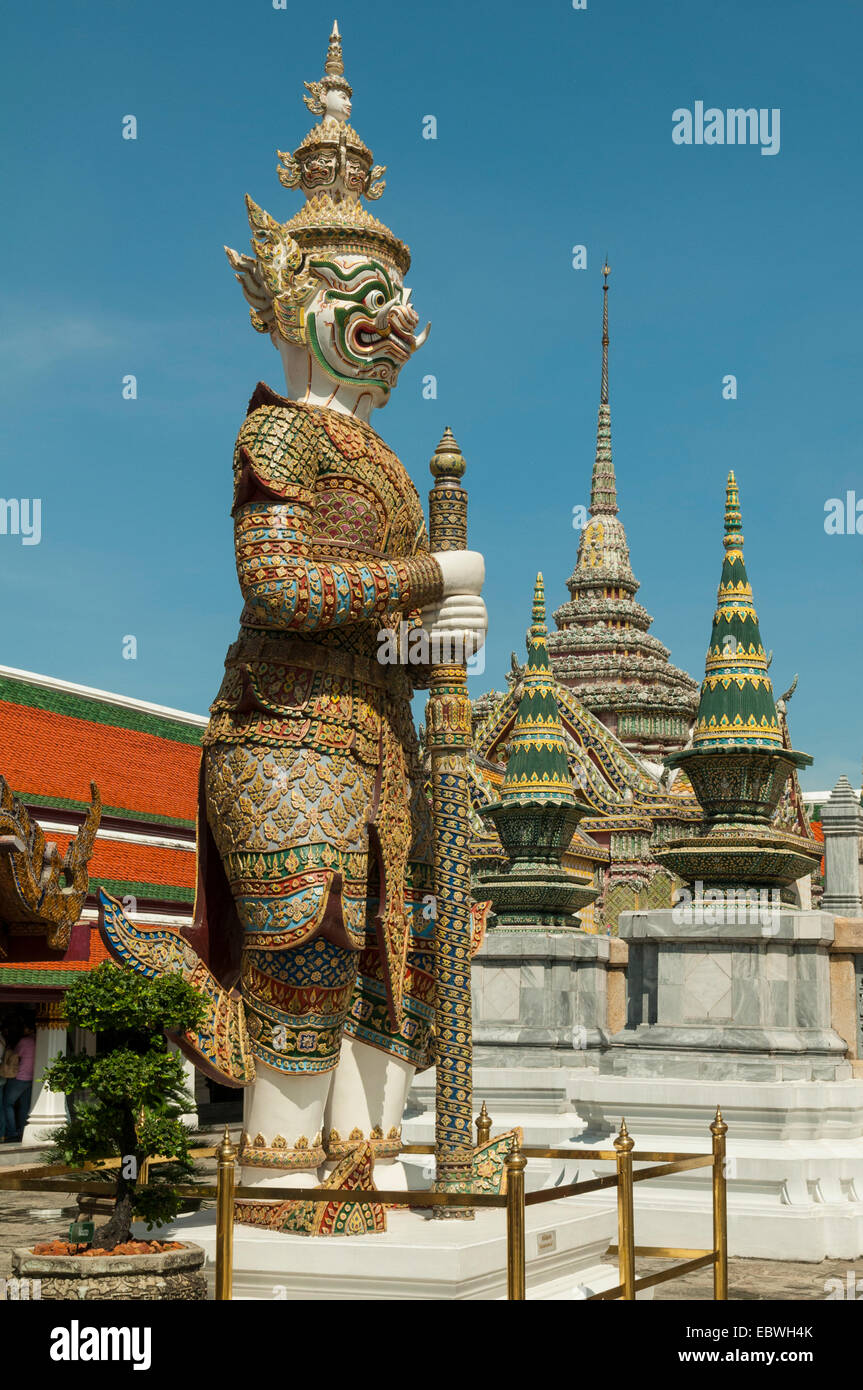 Guardian of the Upper Terrace, Grand Palace, Bangkok, Thailand Stock Photo