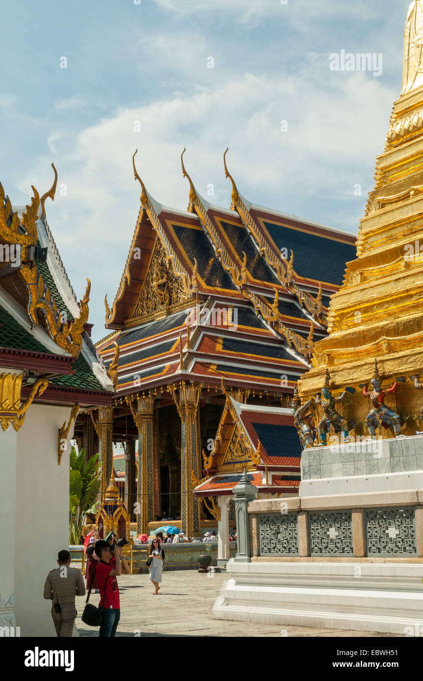 Royal Monastery of Emerald Buddha, Grand Palace, Bangkok, Thailand Stock Photo