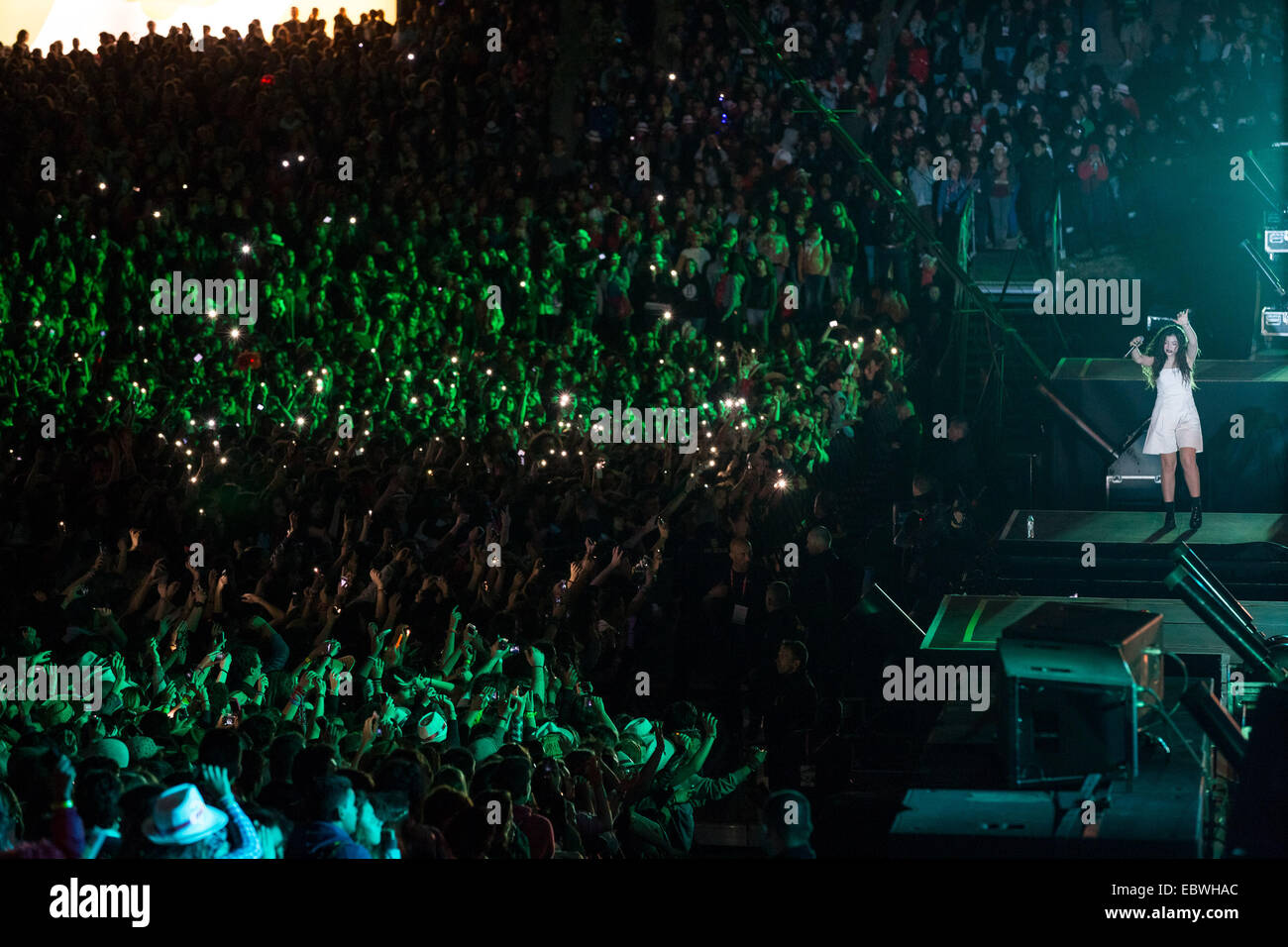 Rock in Rio Lisboa held at Parque da Bela Vista - Day 4 - Performances  Featuring: Lorde Where: Lisbon, Portugal When: 31 May 2014 Stock Photo