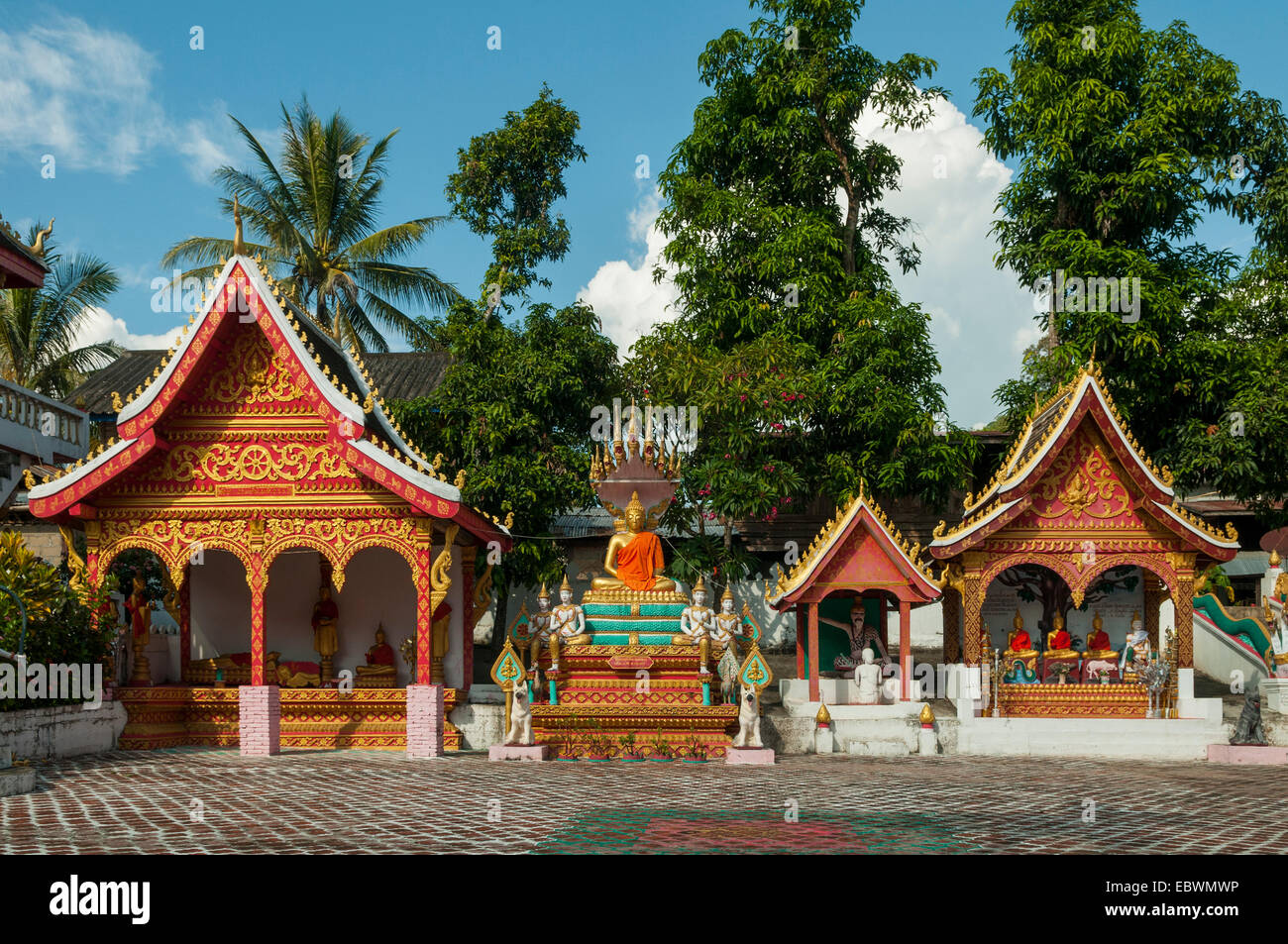 Temple at Sang Ha, Laos Stock Photo - Alamy