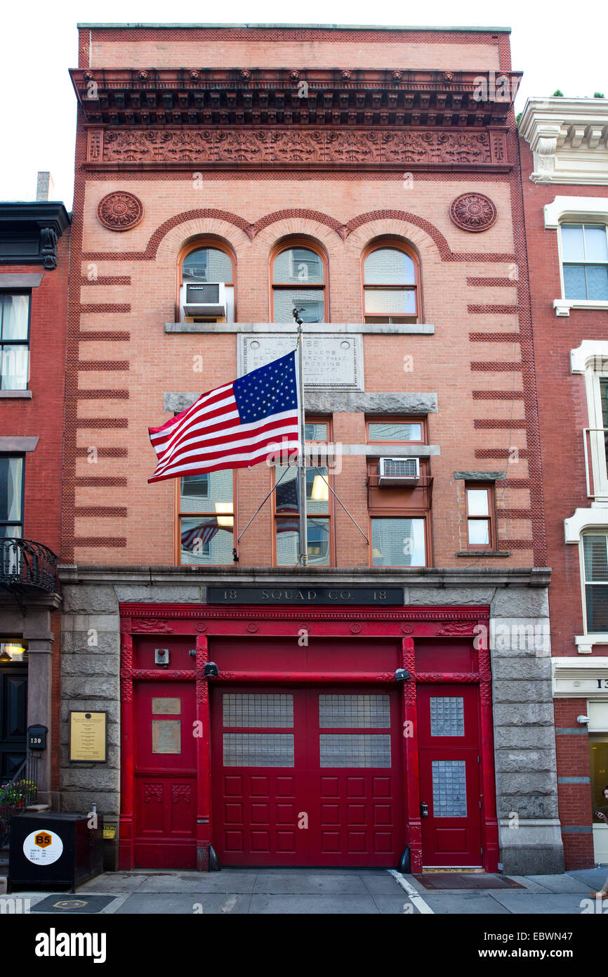 FDNY firehouse, New York City, NY, USA, Oct. 18, 2014. Stock Photo