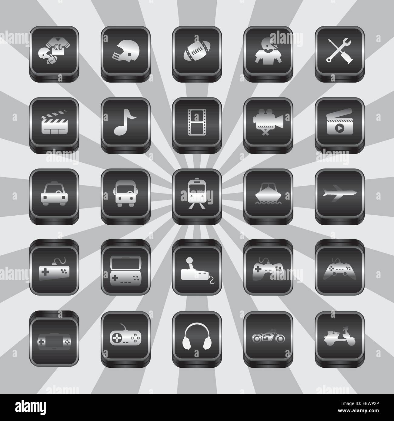 icon button theme Stock Vector Image & Art - Alamy