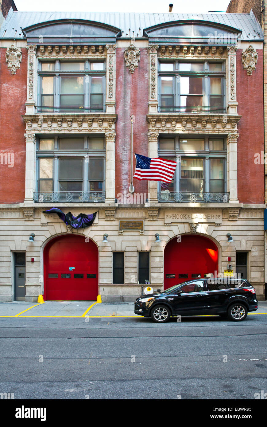 FDNY firehouse, New York City, NY, USA, Oct. 18, 2014. Stock Photo