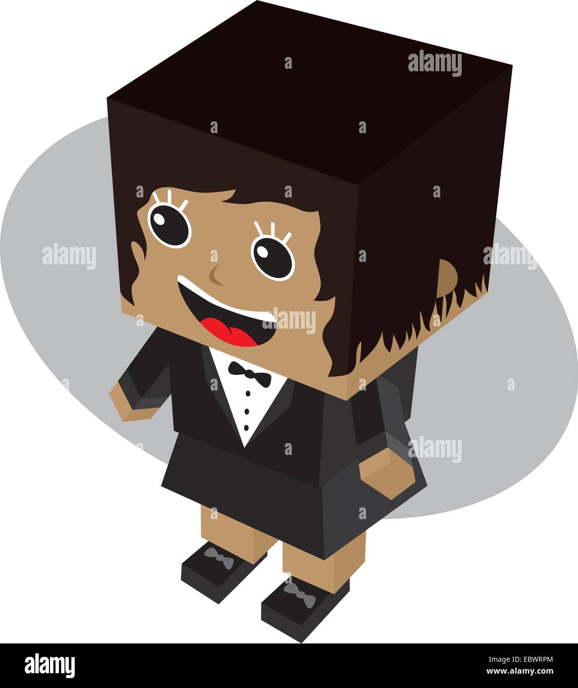Block Isometric Cartoon Character Vector Illustration Stock Vector Image Art Alamy Block Isometric Cartoon Character Vector Illustration Stock Vector Image Art Alamy