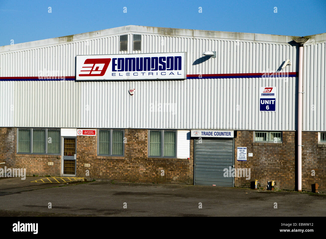 Edmundson Electrical Wholesalers, Cardiff, Wales. Stock Photo