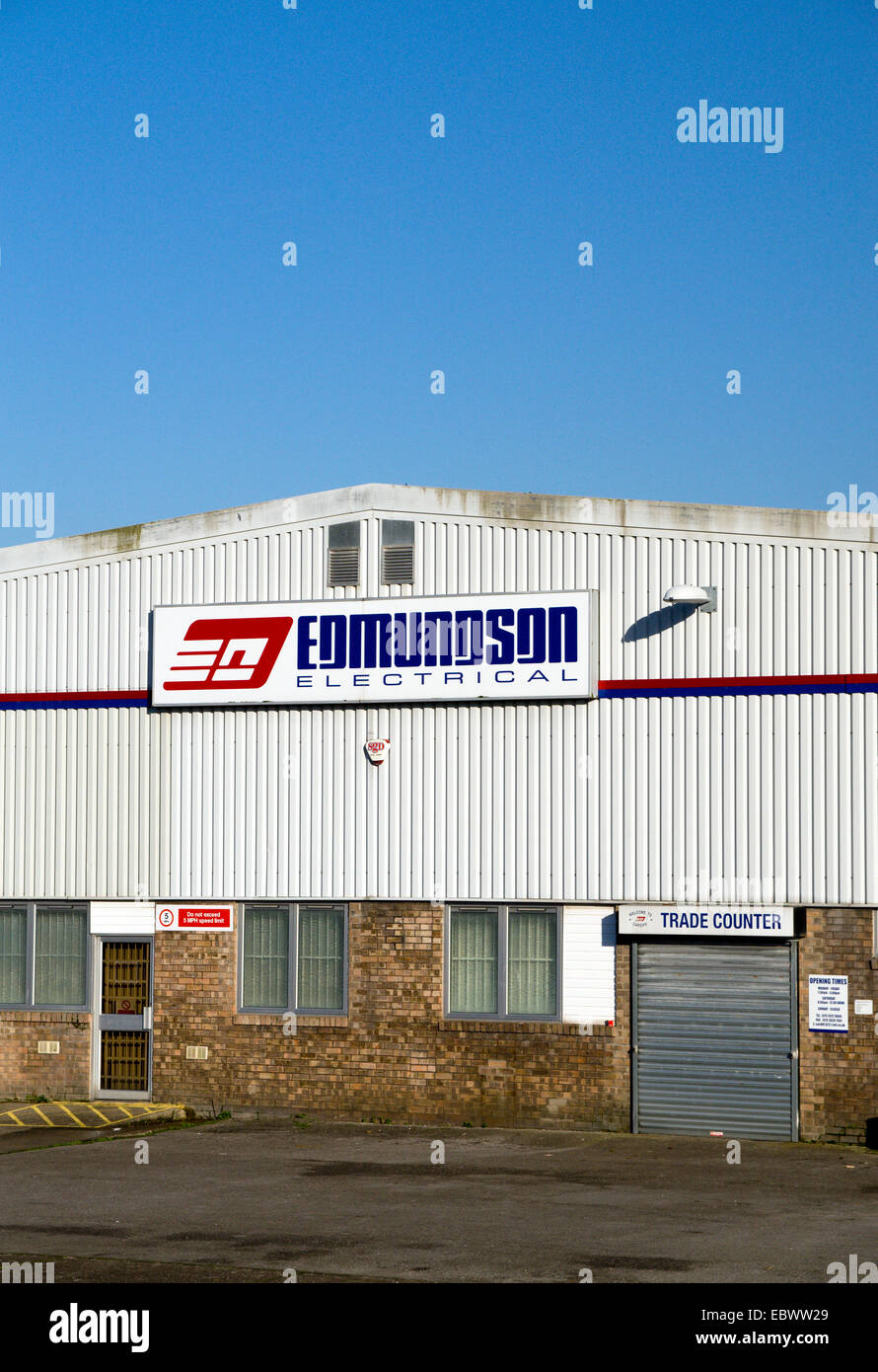 Edmundson Electrical Wholesalers, Cardiff, Wales. Stock Photo
