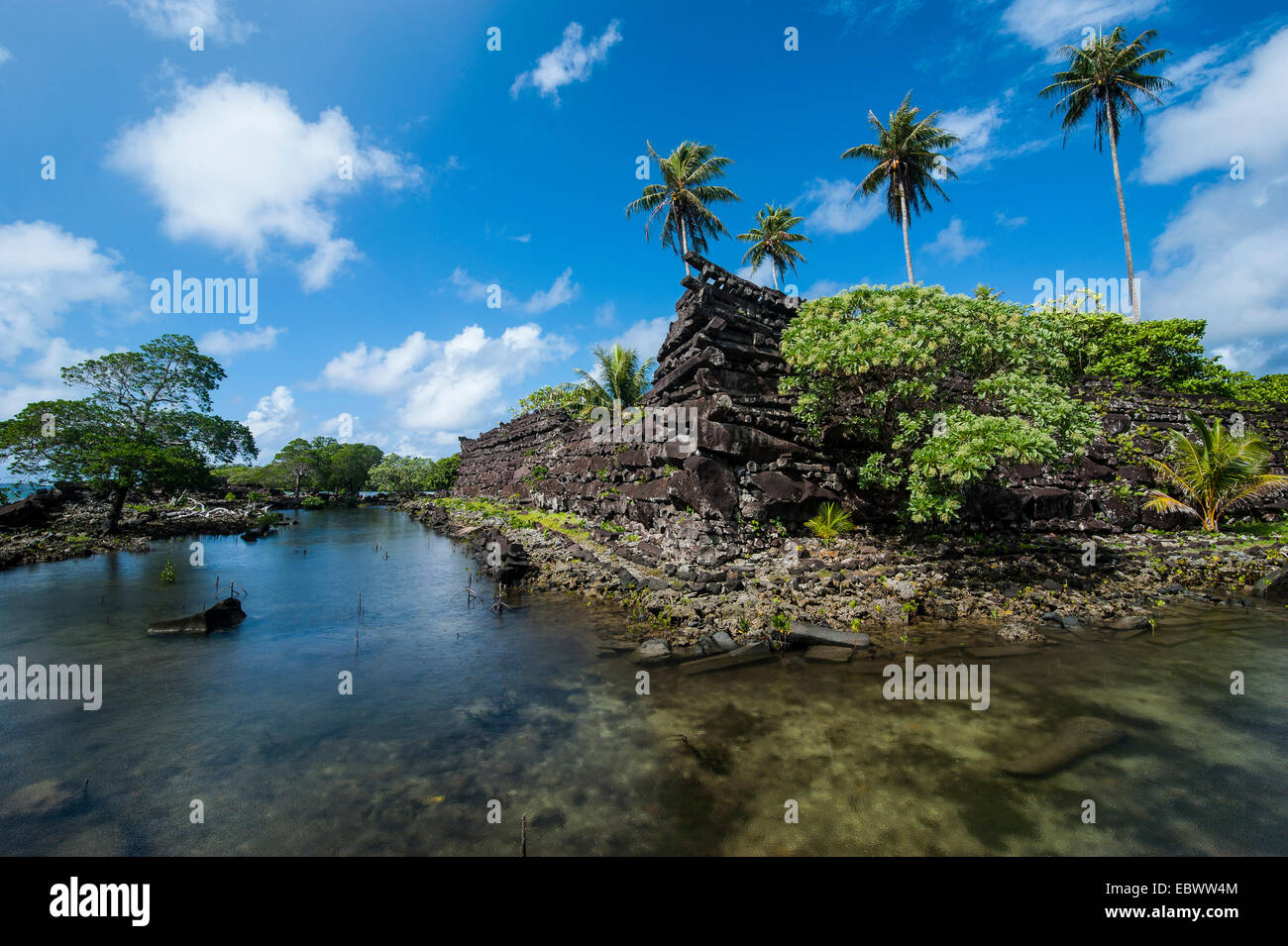 Ruins of the ancient city Nan Madol, Pohnpei, Caroline Islands