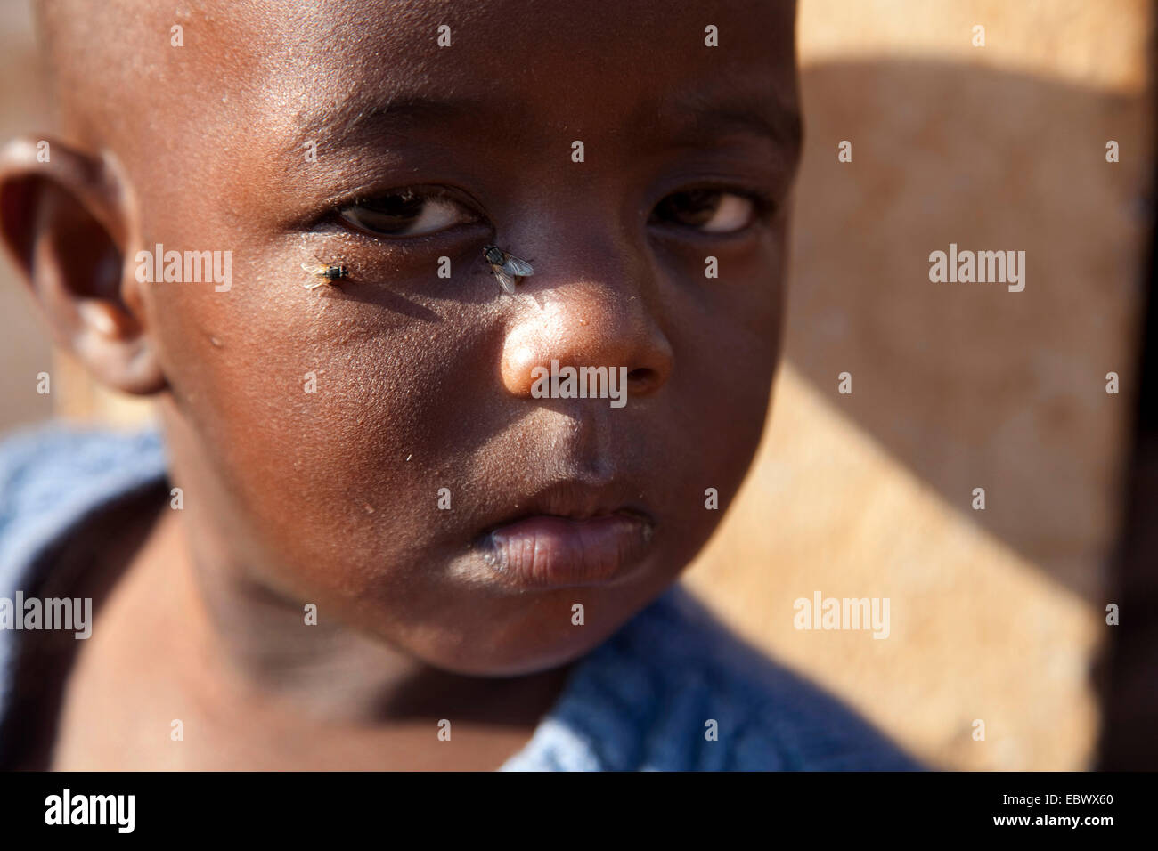 portrait of a little boy, orphan, Burundi, Cankuzo, Cankuzo Stock Photo