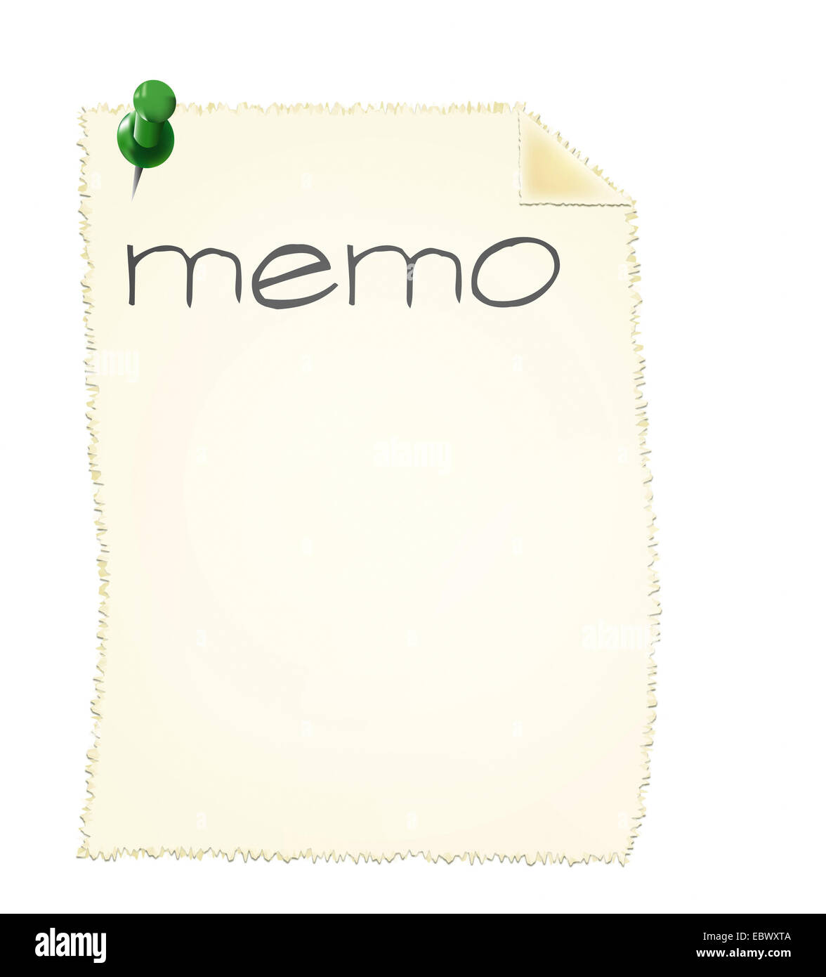 notepad with memo Stock Photo