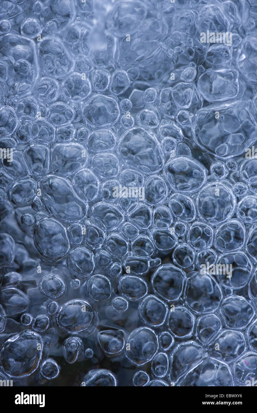 air bubbles in boiling water Stock Photo
