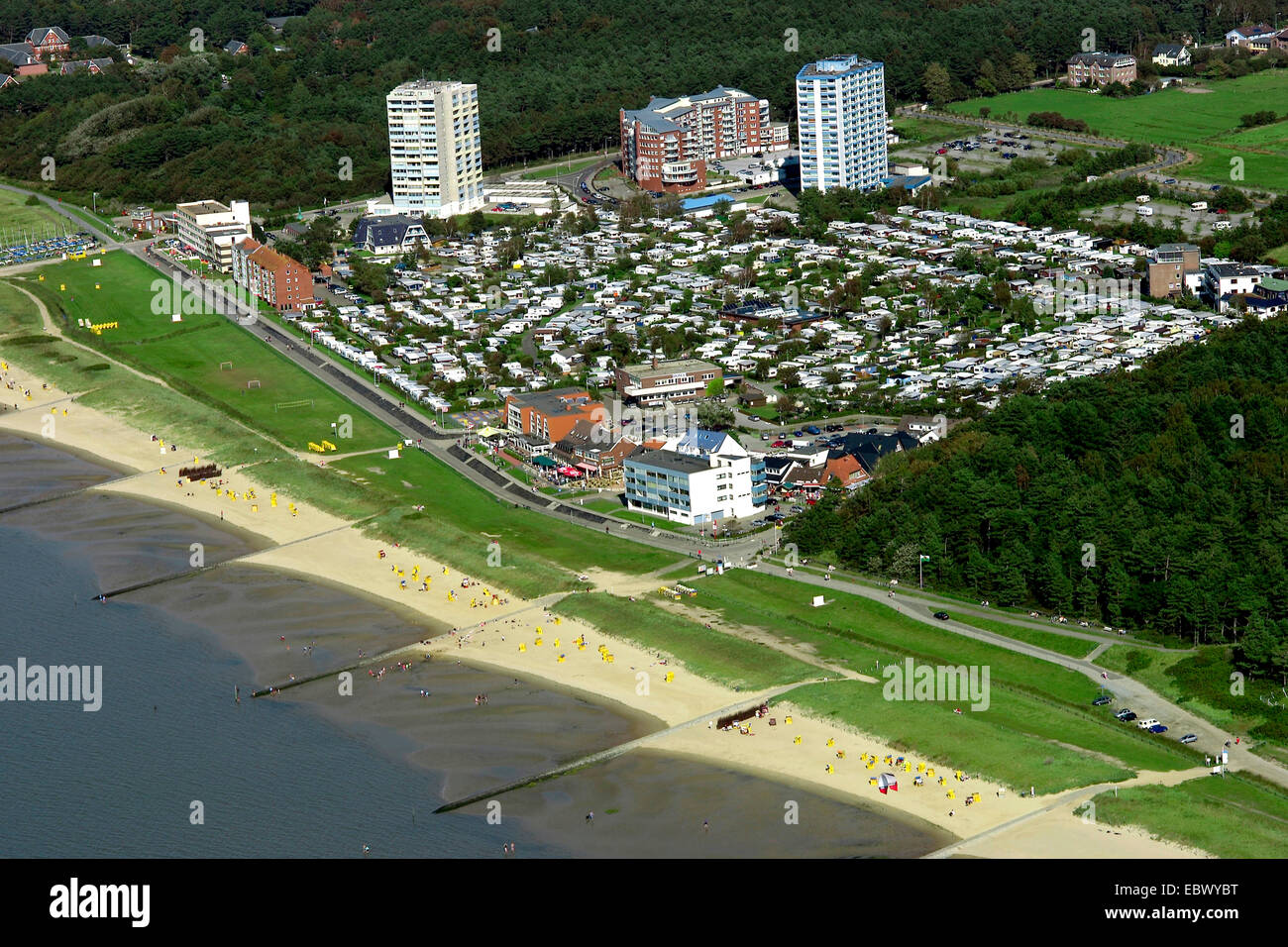 vacation spot Sahlenburg at Cuyhaven, Germany, Lower Saxony, Cuxhaven Stock Photo