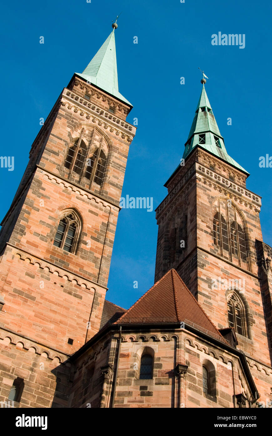 Sebaldus church, Germany, Bavaria, Franken, Franconia, Nuernberg Stock Photo