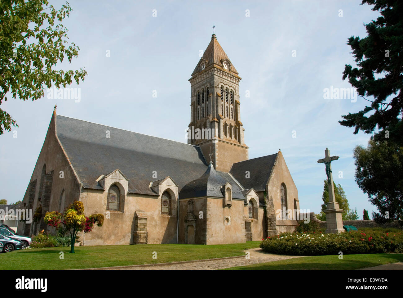 church Saint Philibert on the le de Noirmoutier, France, Vendee, Pays
