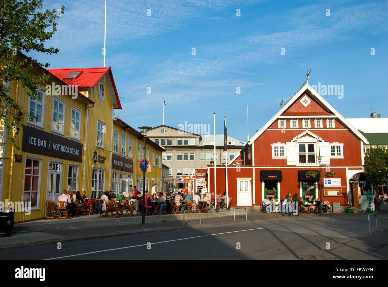 square in the city, Iceland, Reykjavik Stock Photo