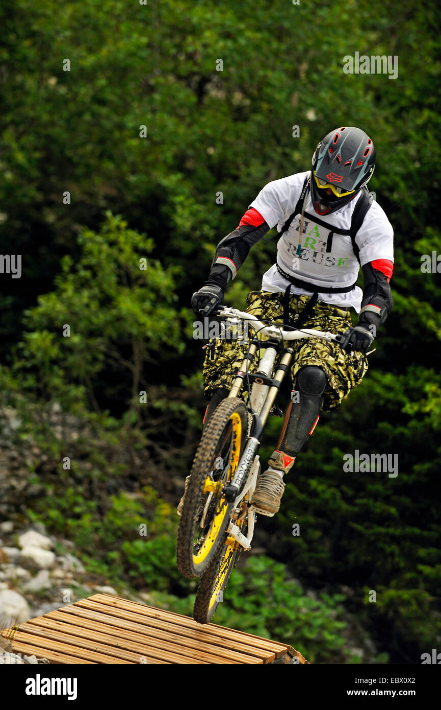 downhill mountain bike, France Stock Photo Alamy