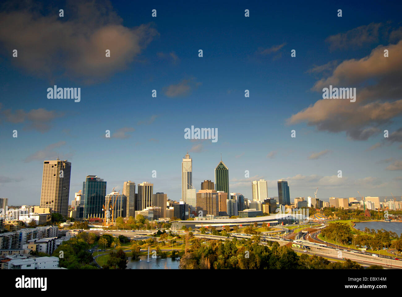 skylines of Perth, Australia, Australia, Perth Stock Photo