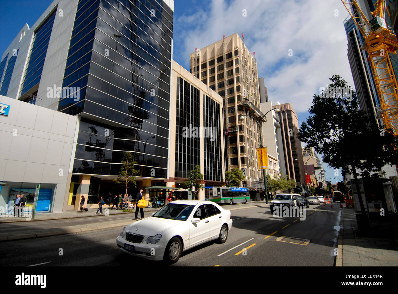 street in Perth, Australia, Western Australia, Perth Stock Photo