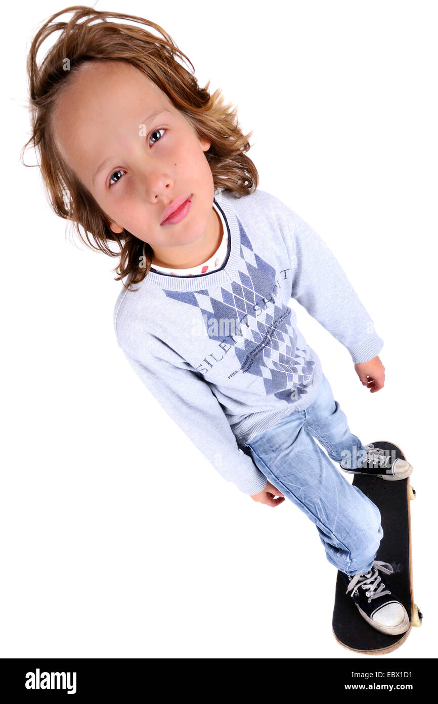 boy on a skateboard Stock Photo