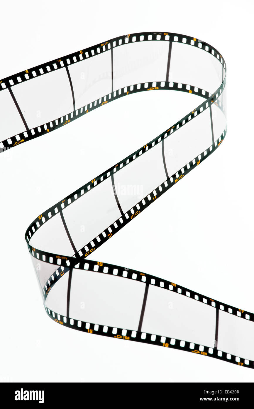 Blank images on a slide film Stock Photo