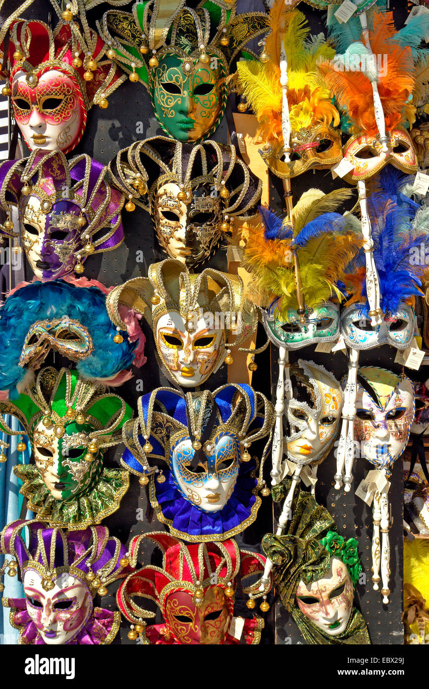 carnival masks for sale, Italy, Venice Stock Photo
