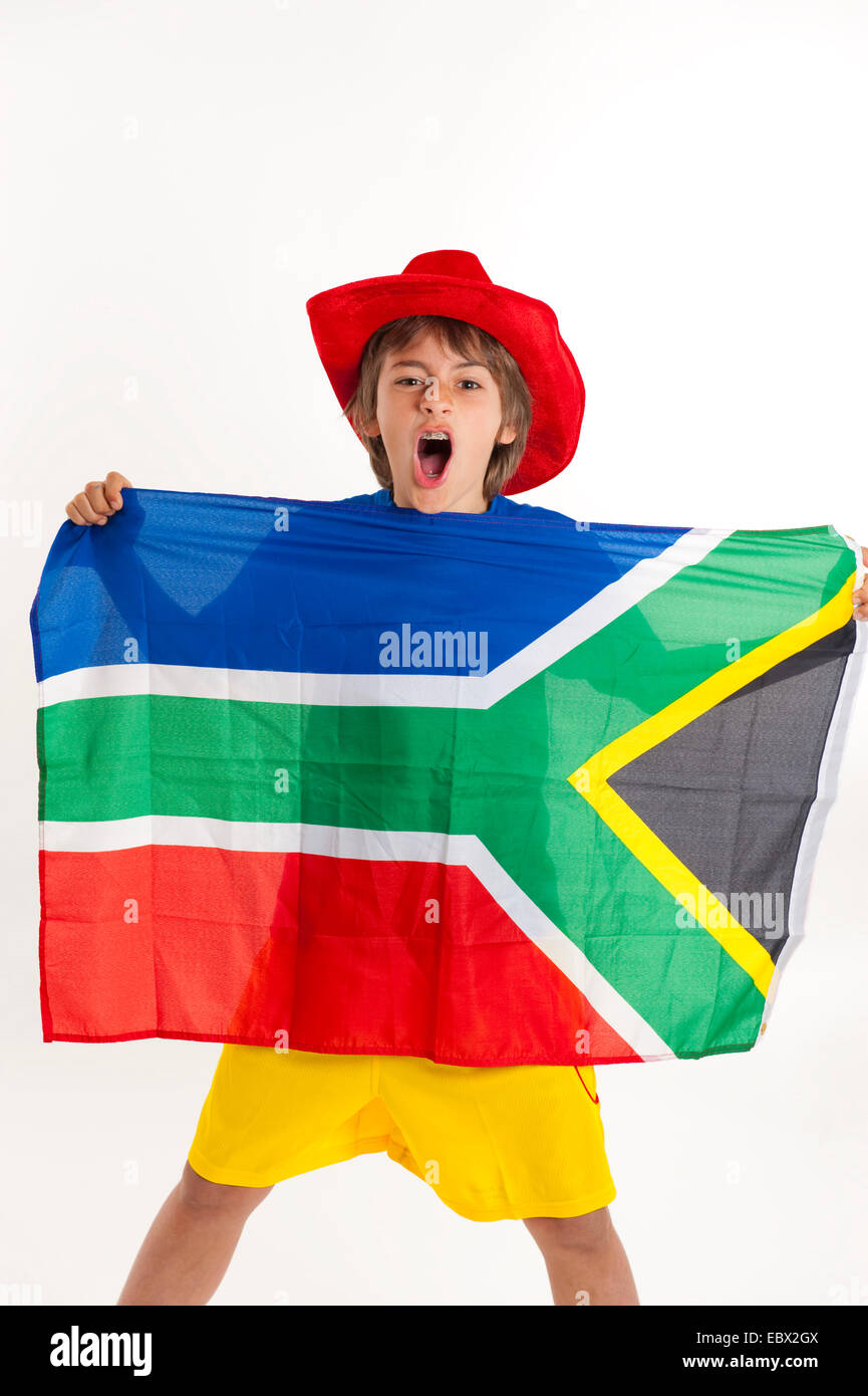 soccer fan at the soccer world championship 2010 in South Africa with