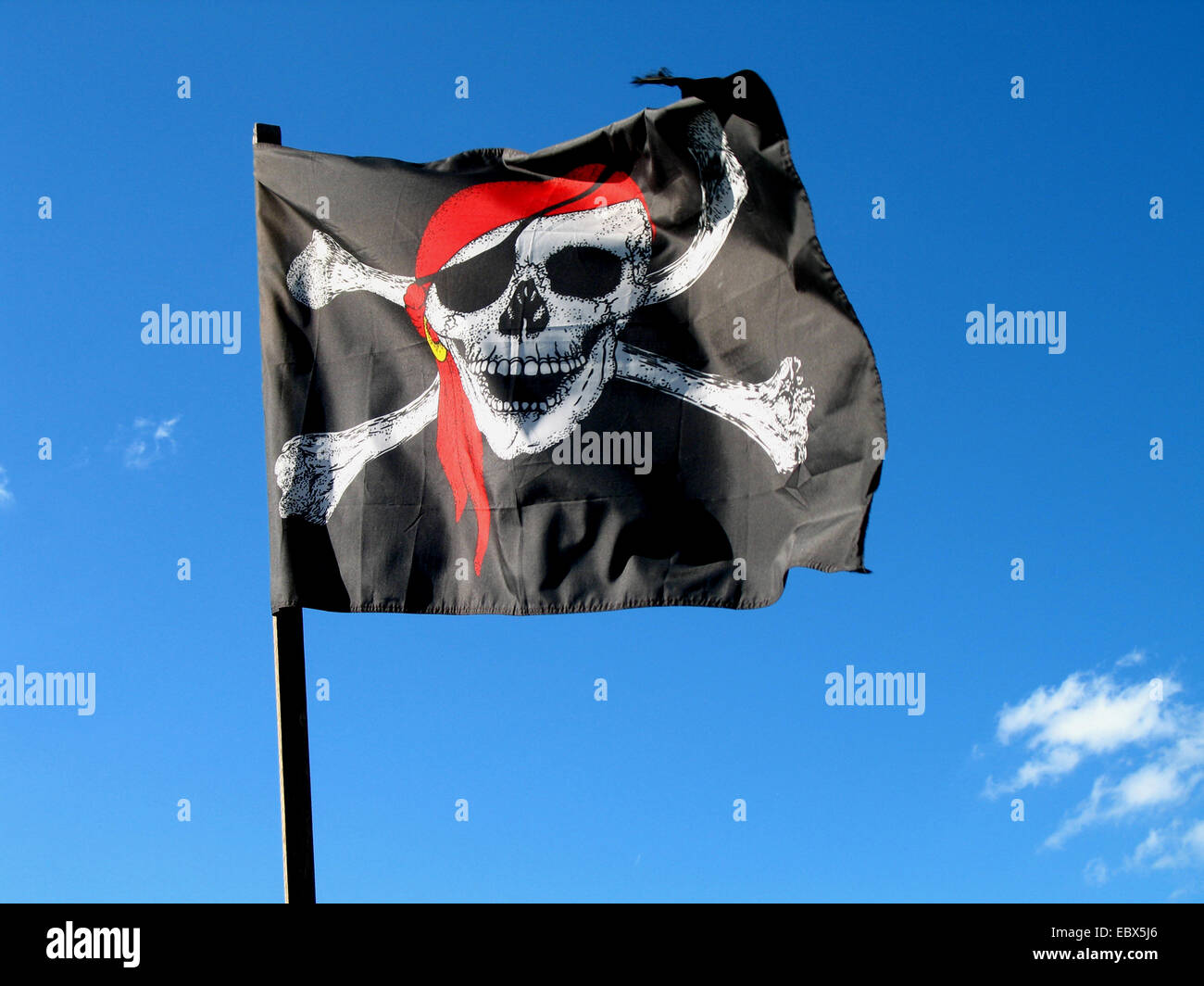 pirate flag Stock Photo