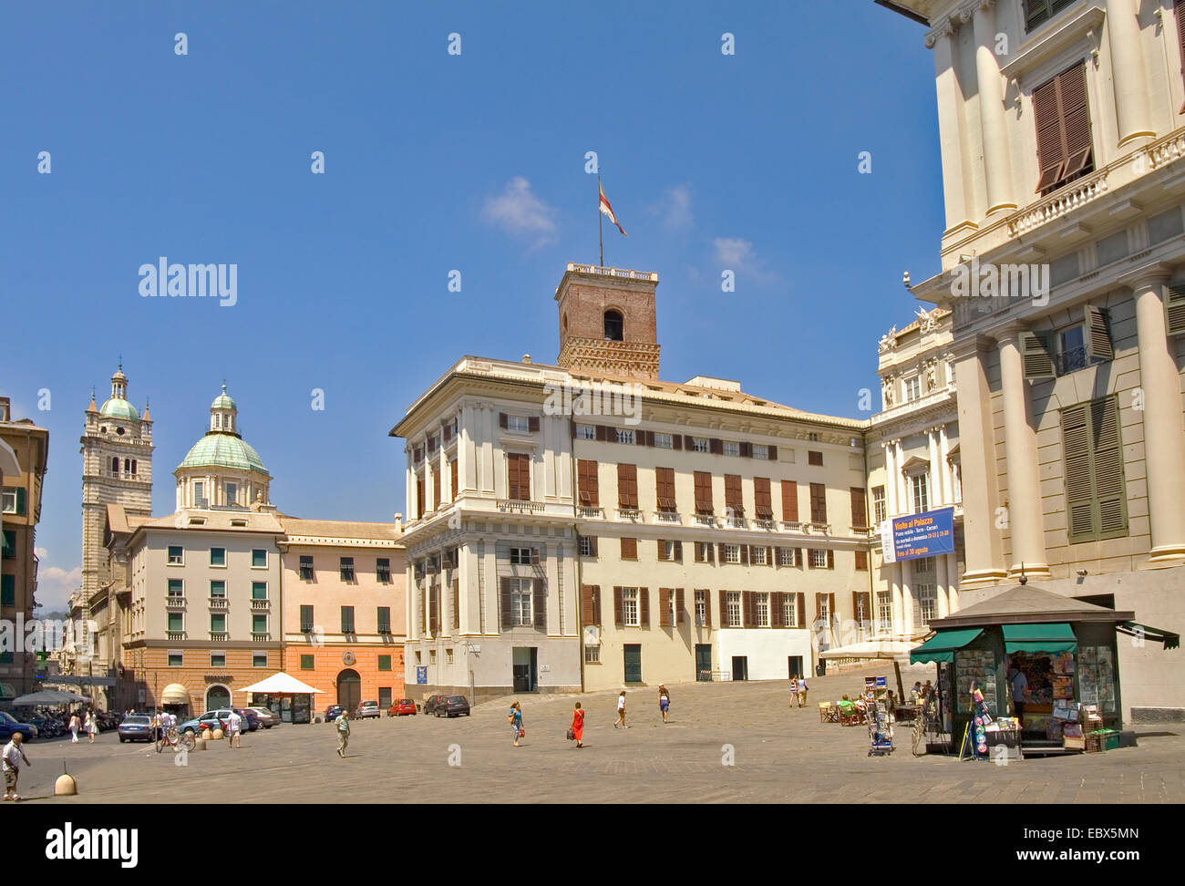 Piazza Matteotti, Italy, Liguria, Genoa, Genoa Stock Photo