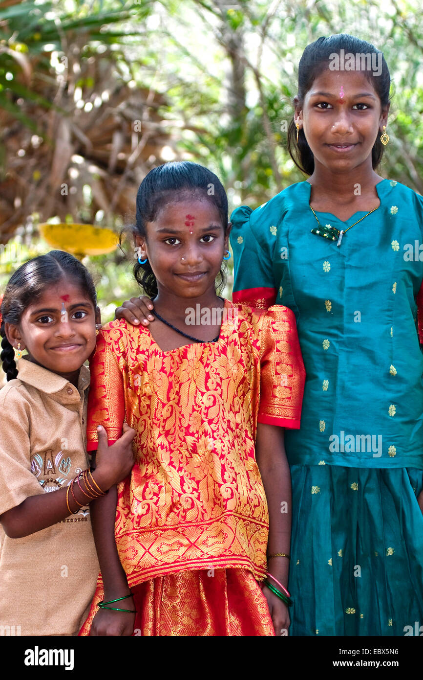 Indian children, India, Chennai Stock Photo
