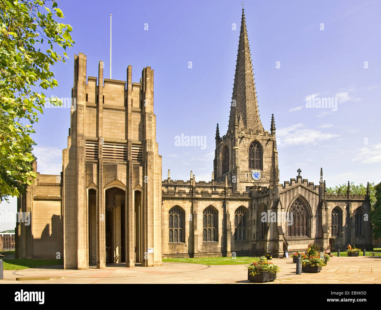 Sheffield Cathedral, United Kingdom, England, Sheffield Stock Photo Alamy