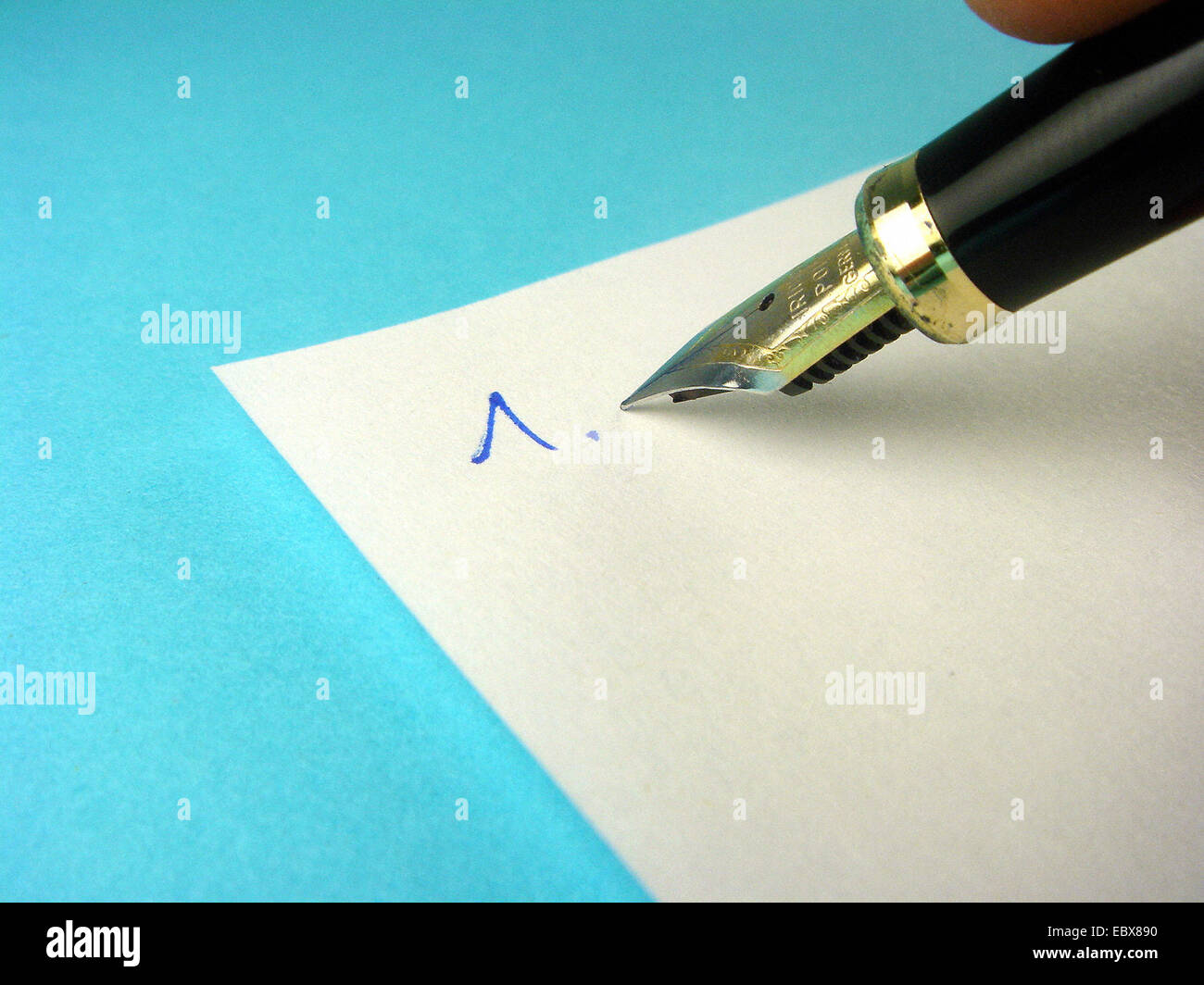 writing a list Stock Photo Alamy