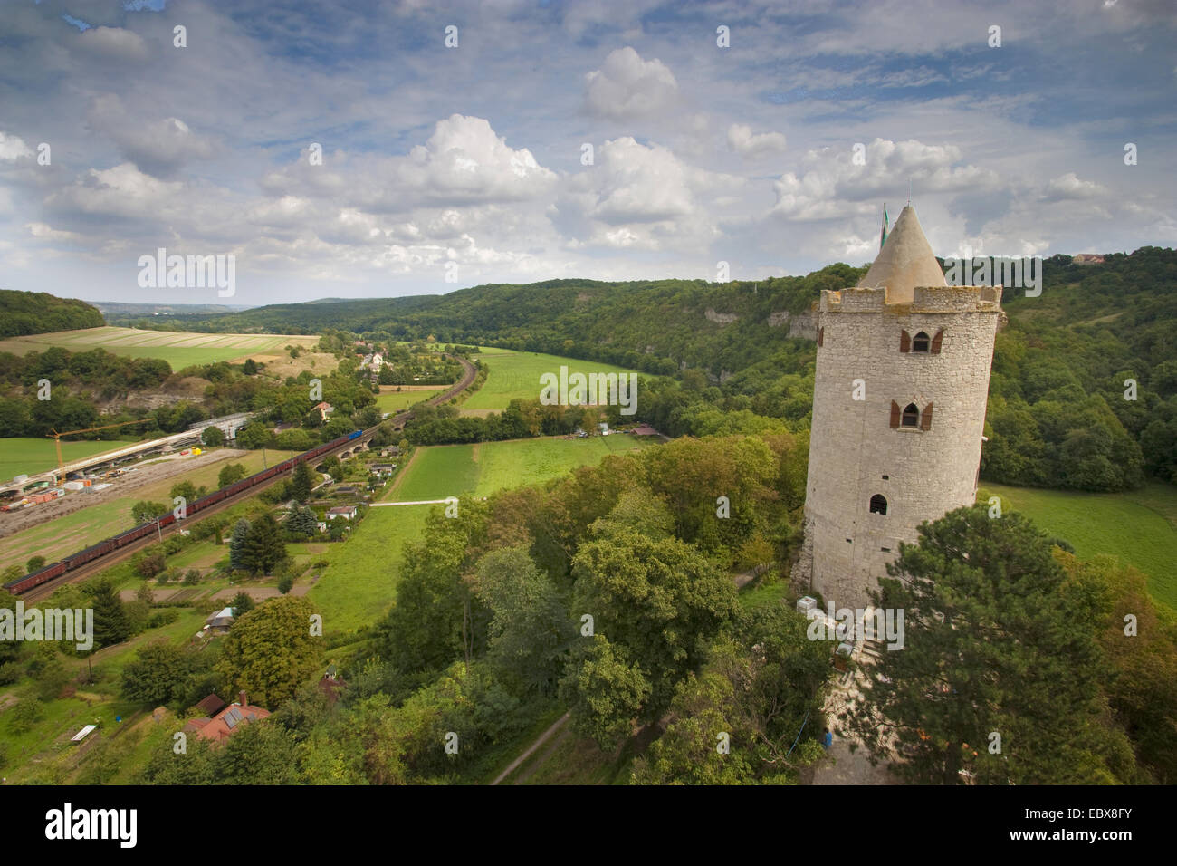 Saaleck castle, Germany, Saxony-Anhalt, Vogtlaendische Schweiz Stock Photo