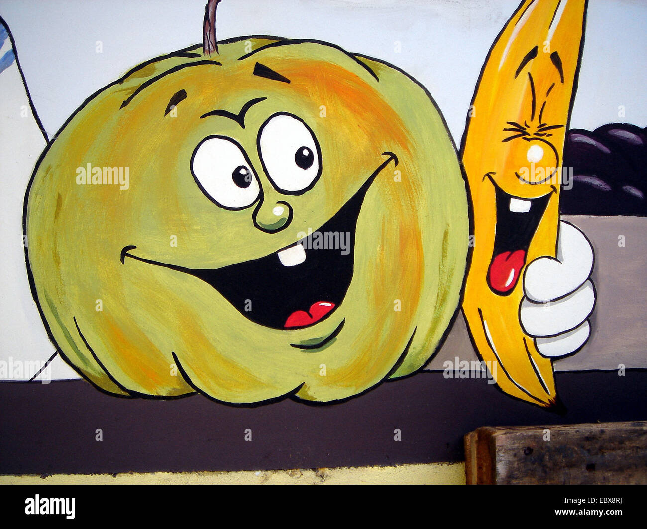 advertisement for fruits and vegetables Stock Photo Alamy