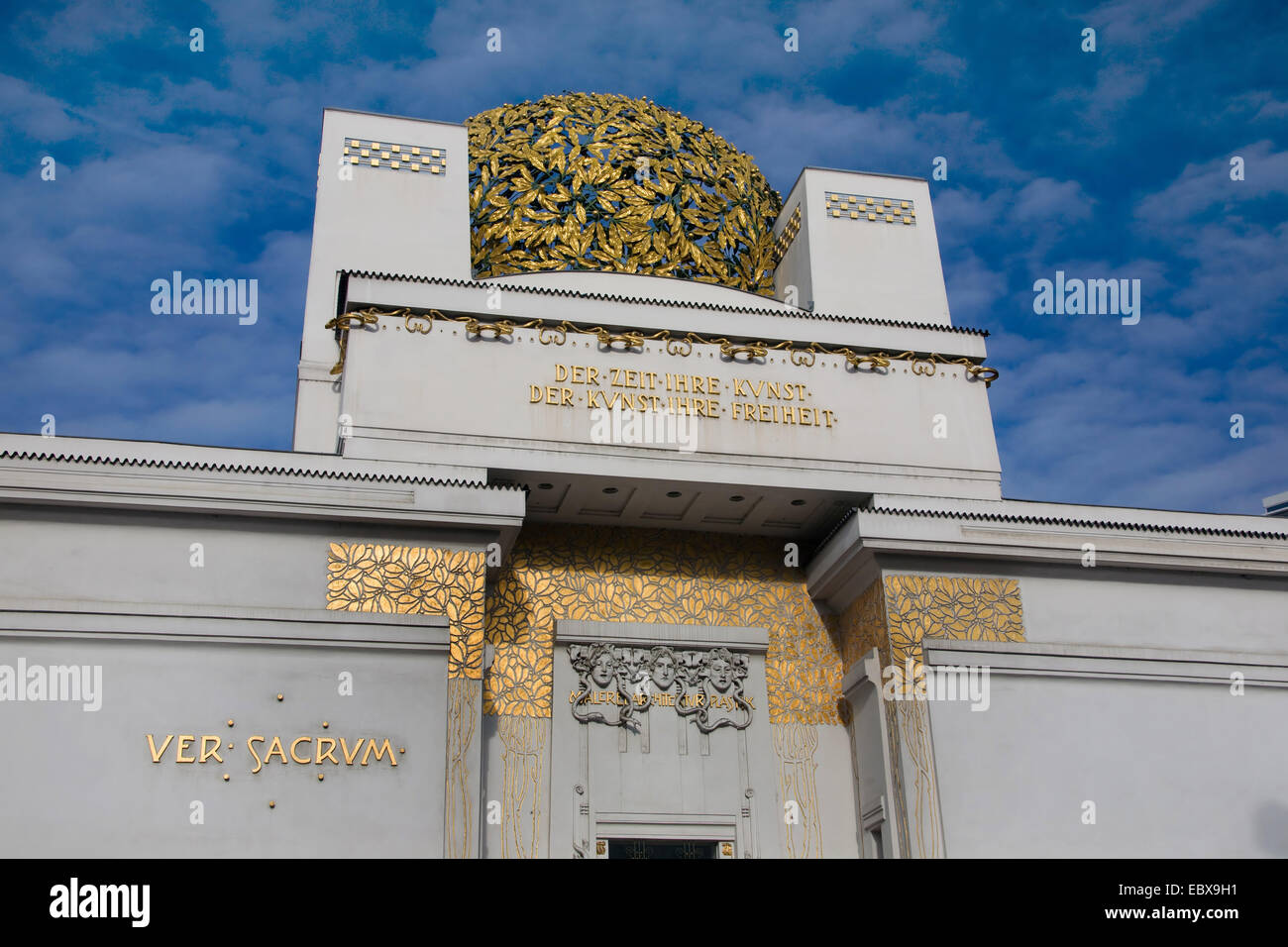 exhibition house of the Viennese Secession of Olbrich, Austria, Vienna Stock Photo