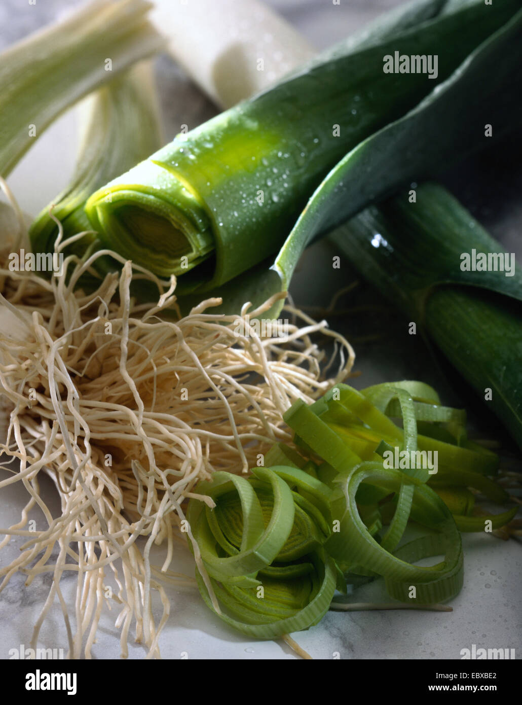 leek (Allium porrum), vegetable Stock Photo