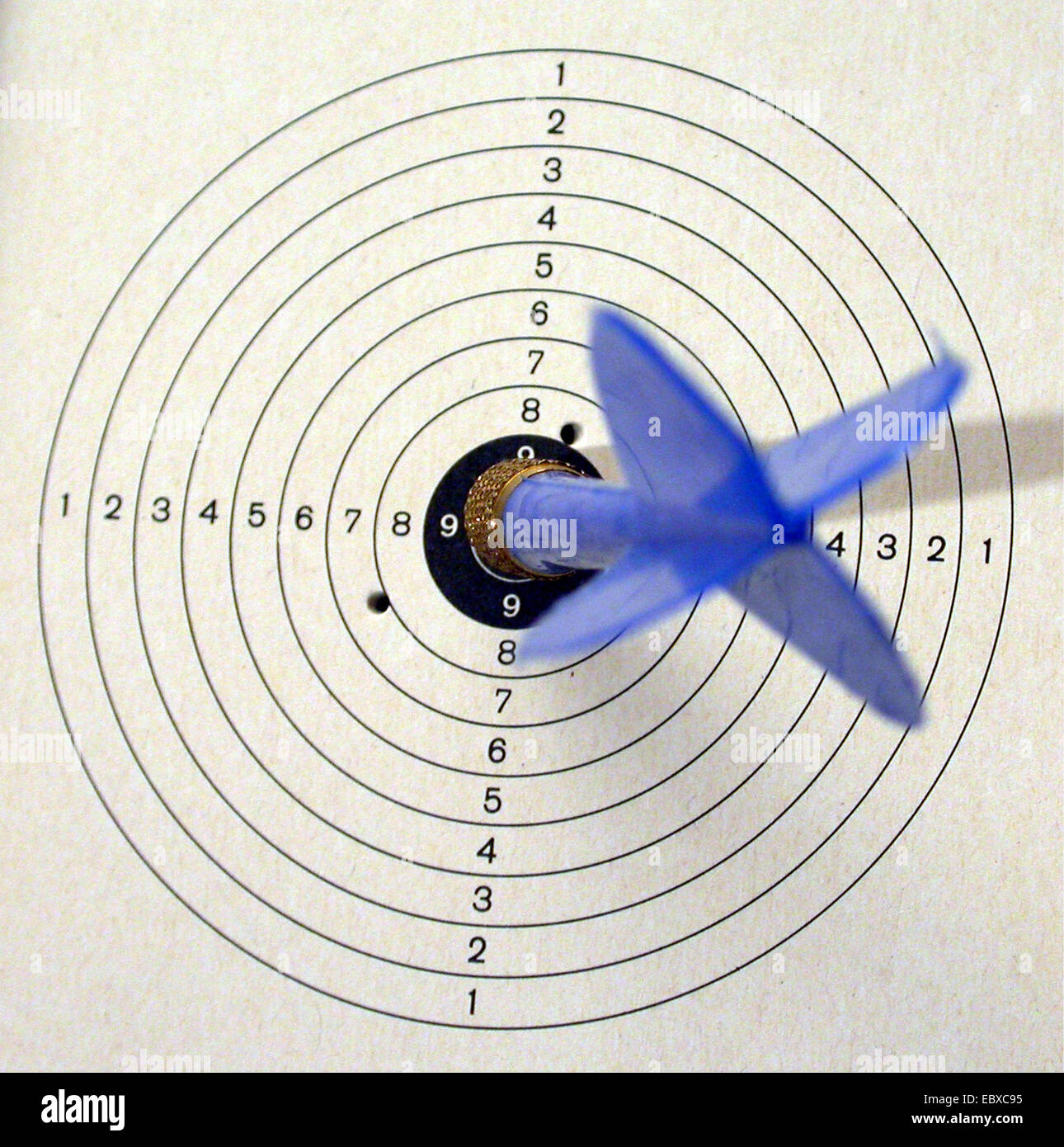 darts in a Target Stock Photo