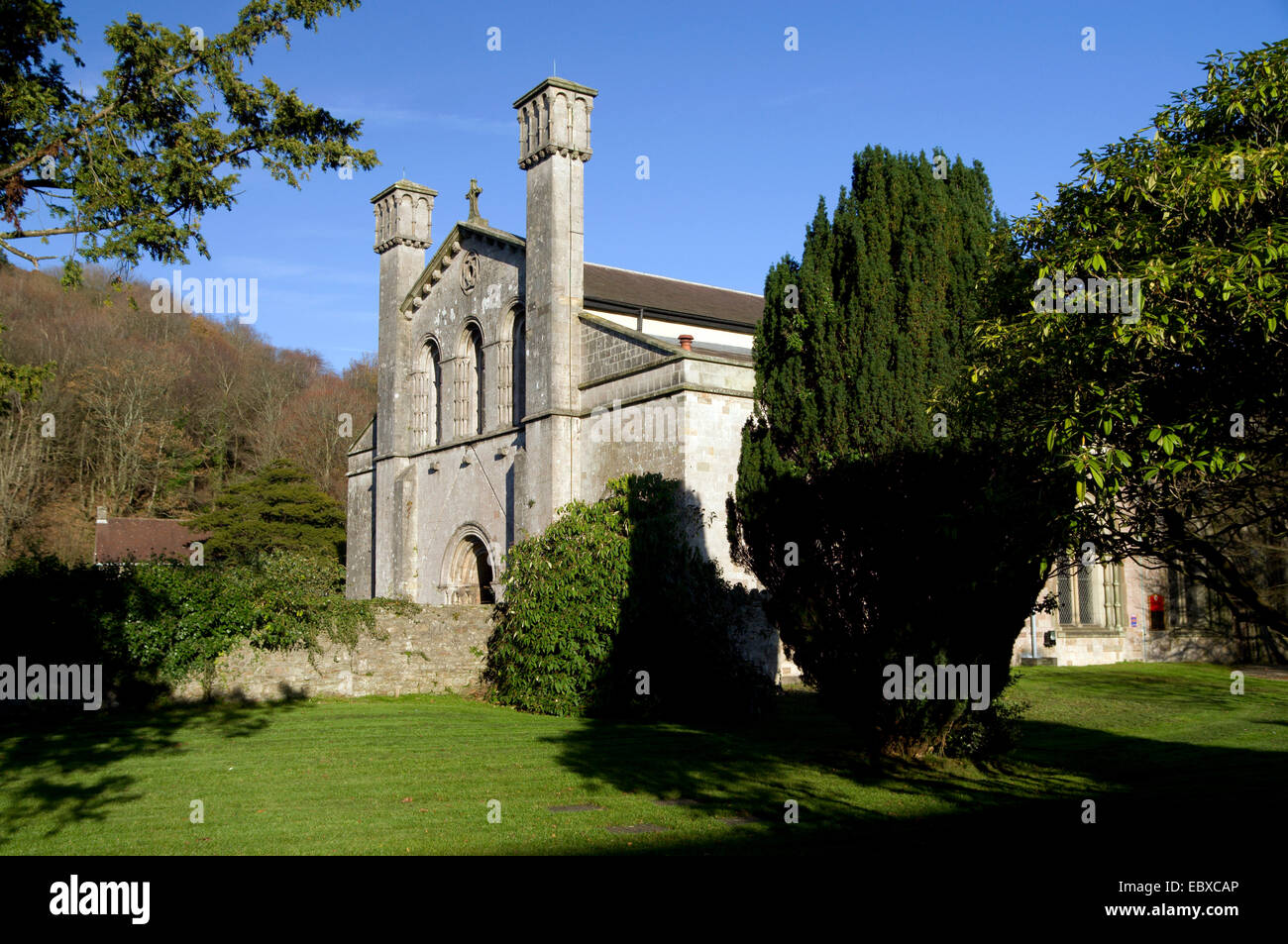 Margam abbey church norman architecture hires stock photography and