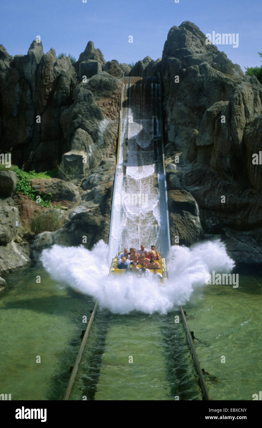 Tutuki splash, Port Aventura amusement park, Spain, Katalonia