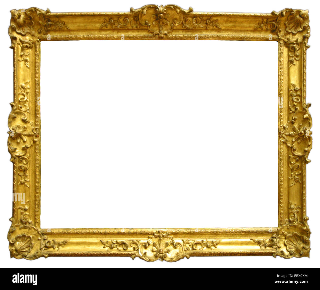 golden picture frame Stock Photo