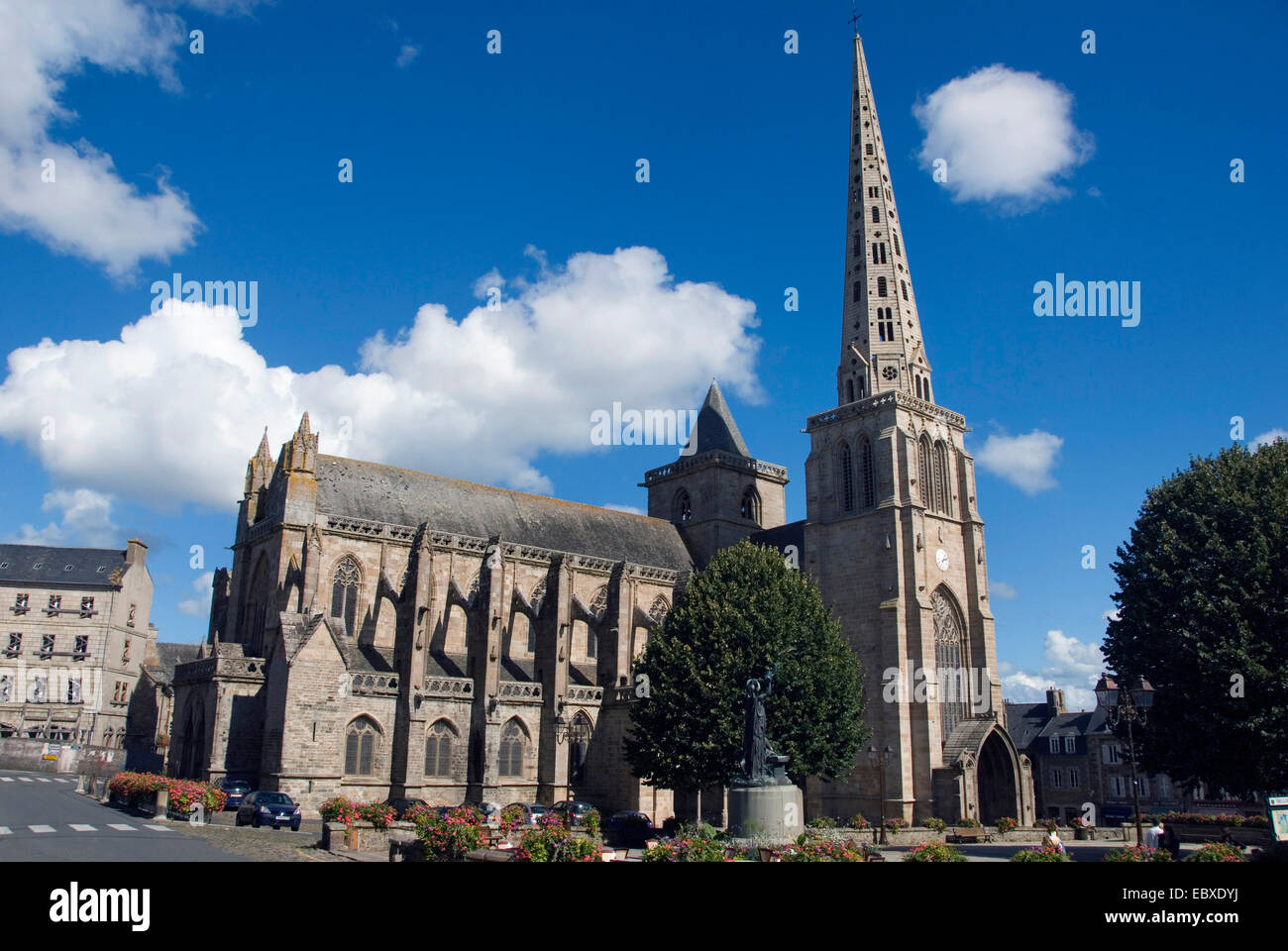 Cathedral  Saint Tugdual, France, Brittany, Cote de Granit Rose, Treguier Stock Photo