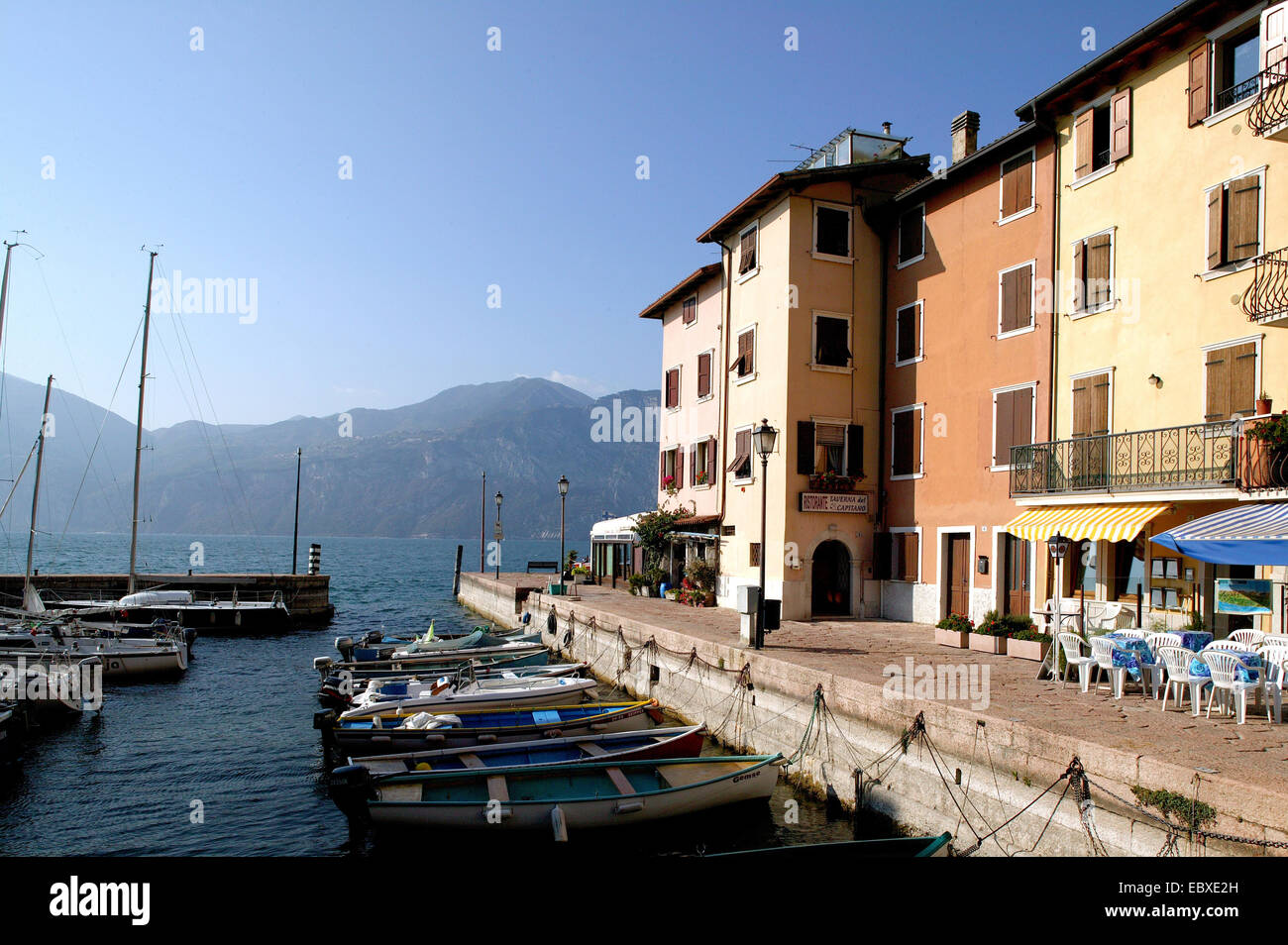 Porto di Brenzone at Lake Garda, Italy, Brenzone Stock Photo - Alamy