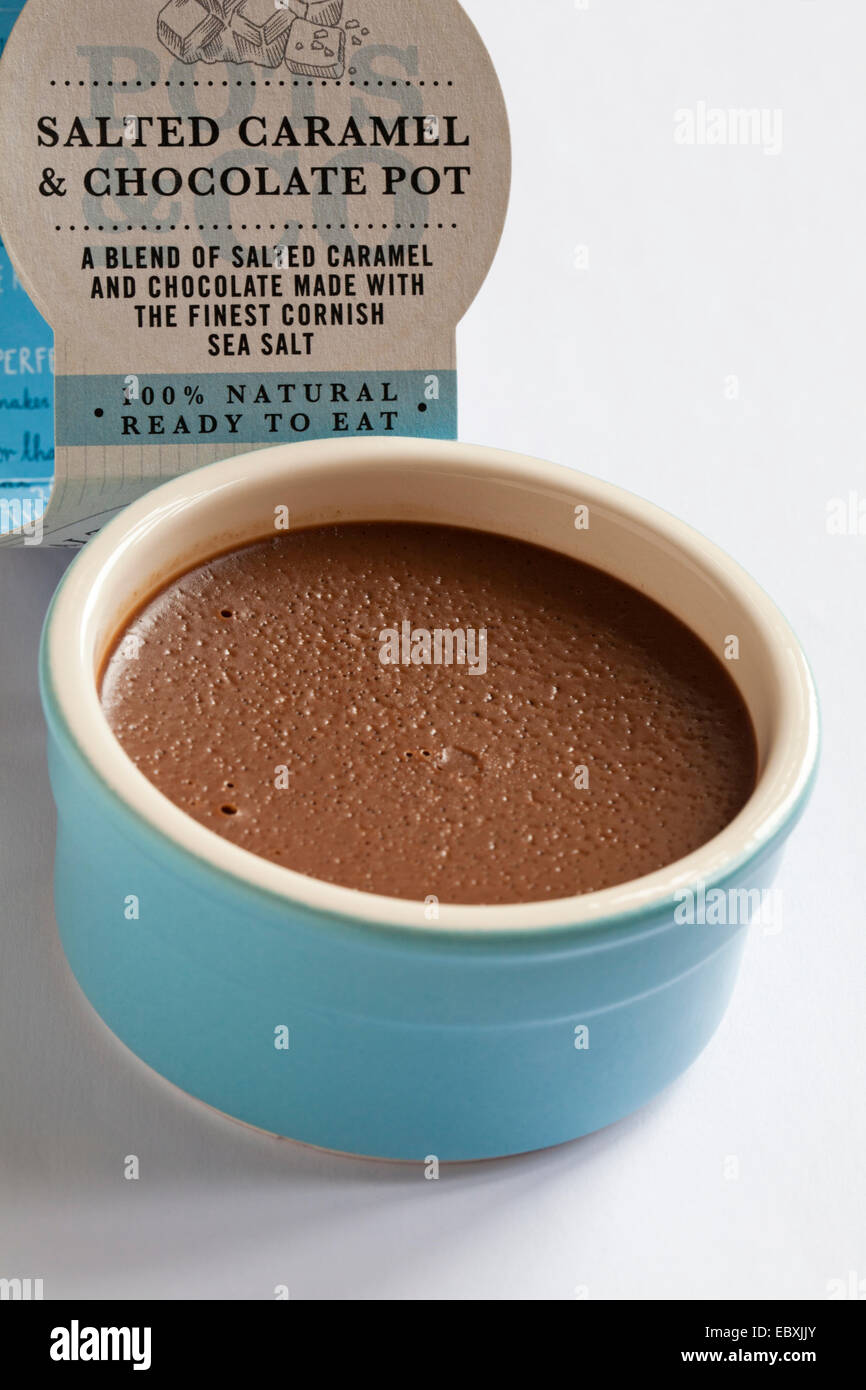 pot of Pots & Co exceptional puddings salted caramel & chocolate pot